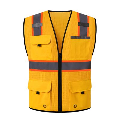 Fluorescent vest reflective safety work clothes (4)