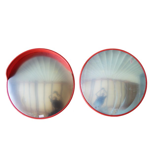Round safety stainless steel road traffic mirror (1)
