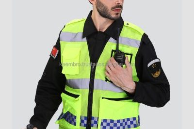 Winter zipper high visibility reflective clothes (5)