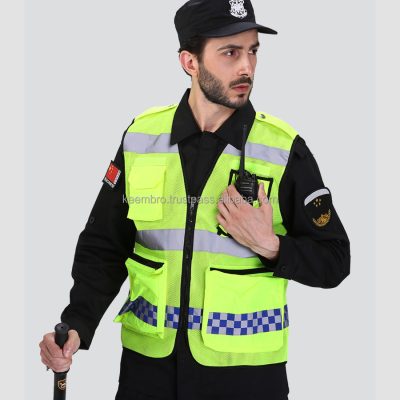 Winter zipper high visibility reflective clothes (5)